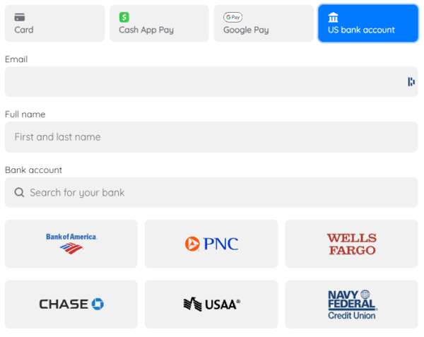 Image showing different donation options available through Better Giving